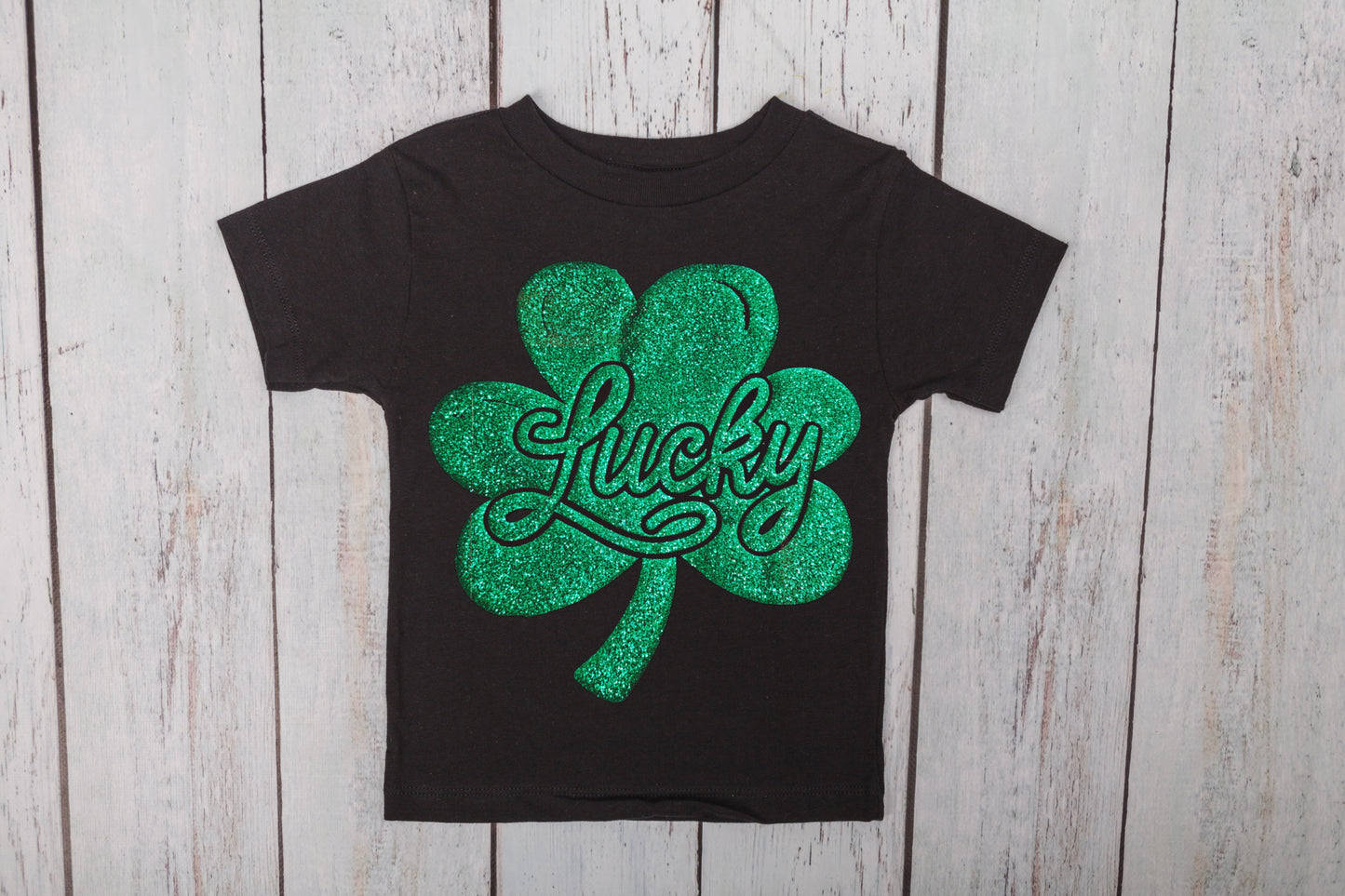 “Lucky” 3D Glitter Shamrock