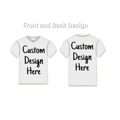 Adult Custom Short Sleeve T-shirt (Two Sided Design)
