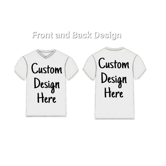Adult Custom Short Sleeve T-shirt (Two Sided Design)